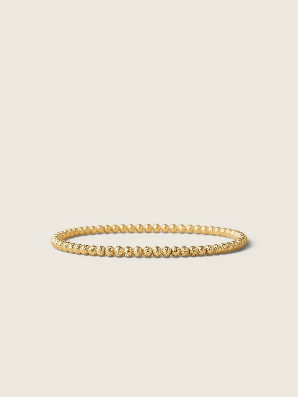 4mm Gold Stacking Bracelet - Textured