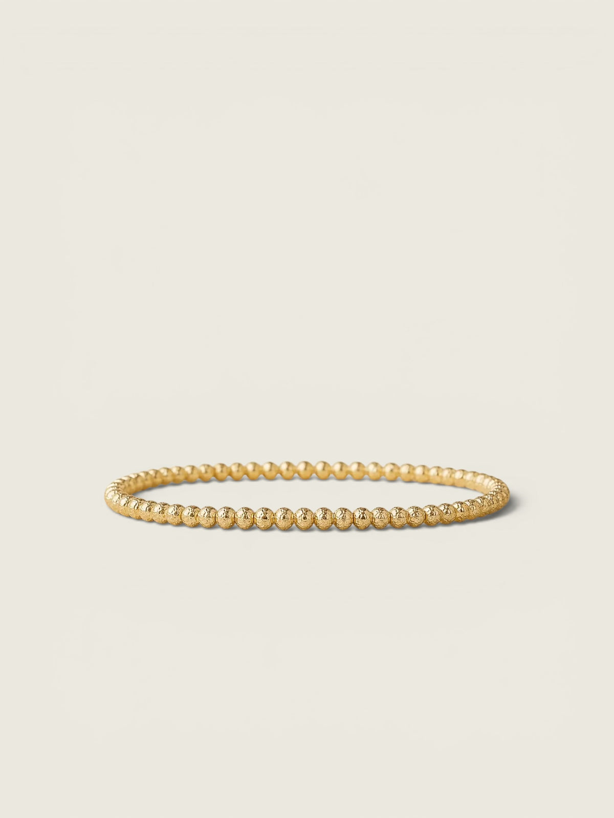 4mm Gold Stacking Bracelet - Textured